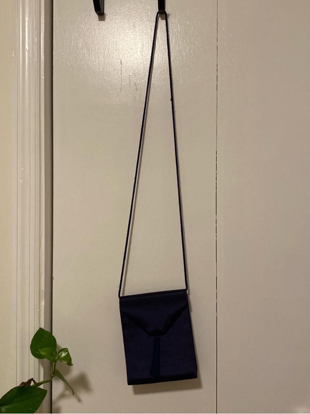 Navy Crossbody Shoulder Bag - Minimal Everyday Carry